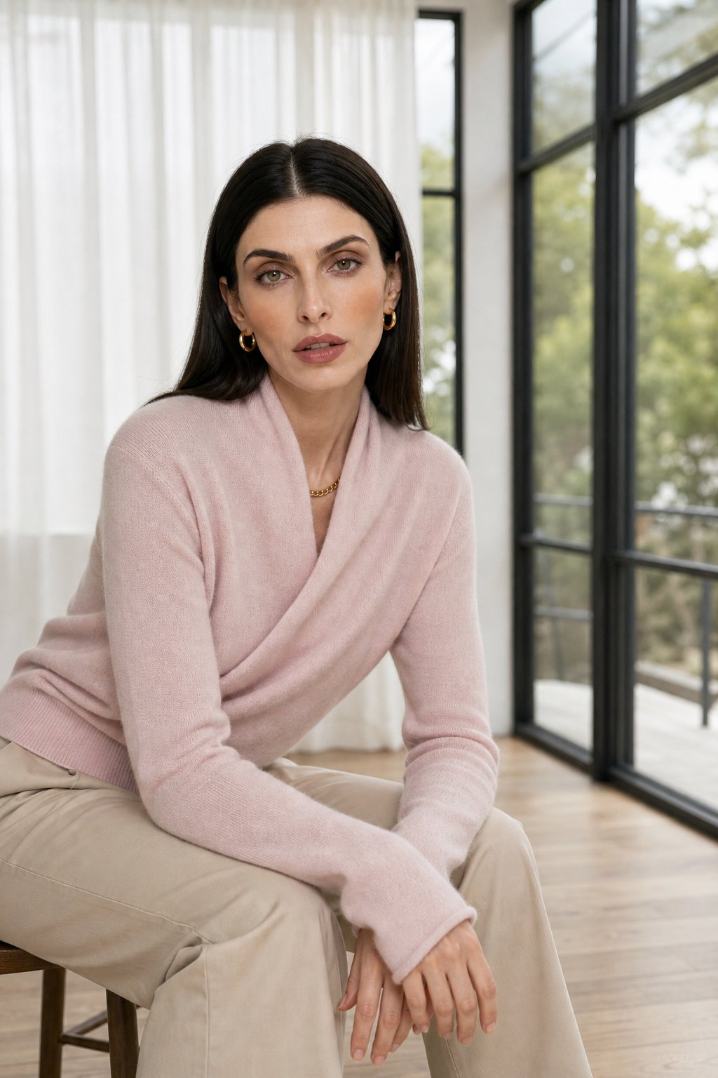 Svalbard Luxe Cashmere Sweater, studio product shot
