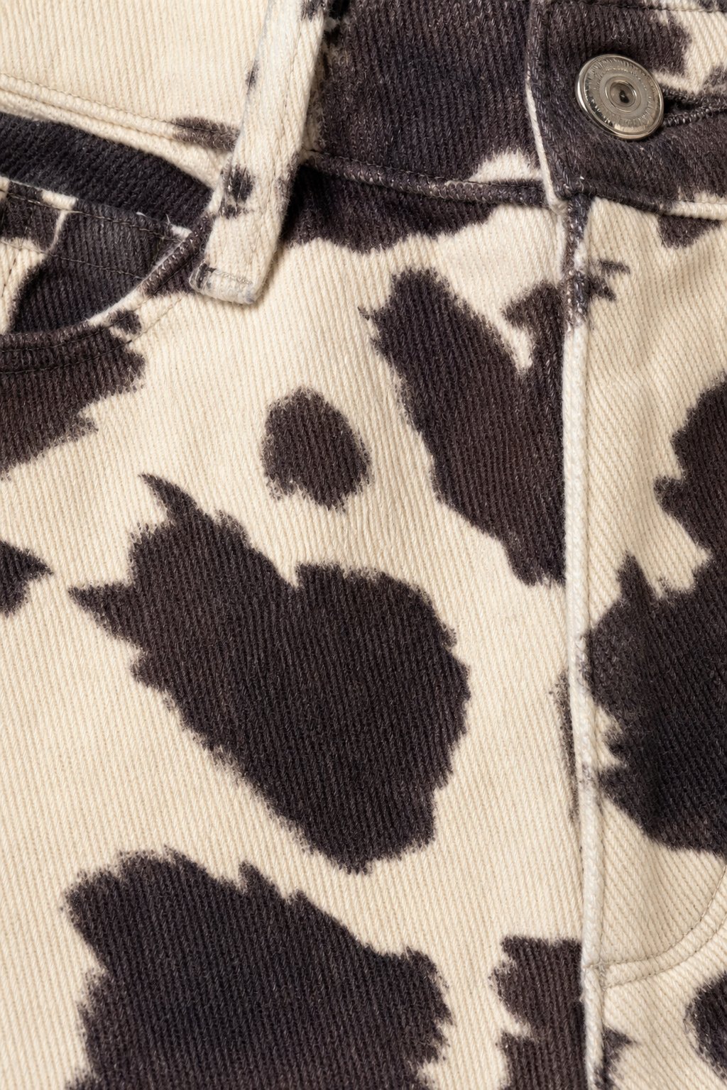 Texas Cowhide Wide-Leg Jean — Cow Print, banana_republic product shot