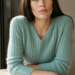 The Cloud Knit Sweater — Mint, banana_republic product shot