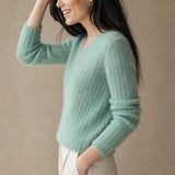 The Cloud Knit Sweater — Mint, banana_republic product shot