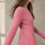The Cloud Knit Sweater — Pink, banana_republic product shot