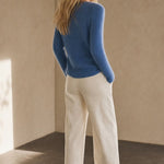 The Cloud Knit Sweater — Blue, banana_republic product shot