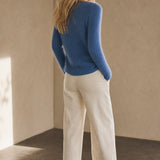 The Cloud Knit Sweater — Blue, banana_republic product shot