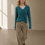 The Cloud Knit Sweater — Teal, banana_republic product shot