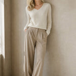 The Cloud Knit Sweater — Cream, banana_republic product shot