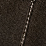 Valérie Minimalist Knit Zip Up — Brown, banana_republic product shot