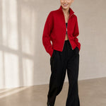 Valérie Minimalist Knit Zip Up, banana_republic product shot