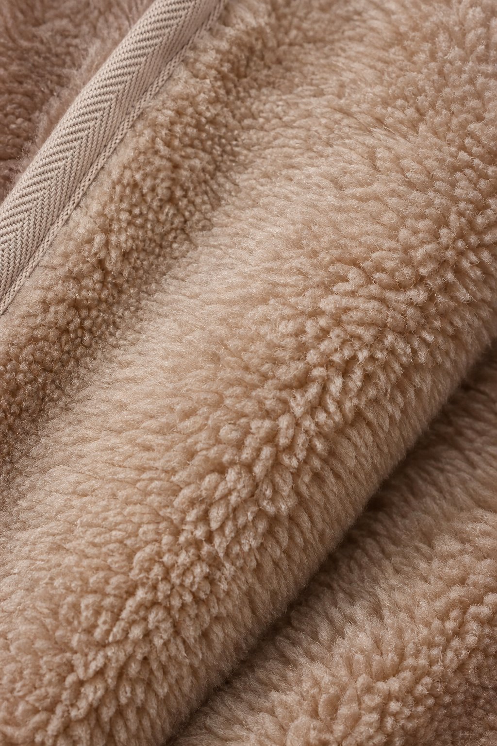 Vancouver Fleece Hoodie Jacket — Khaki, banana_republic product shot