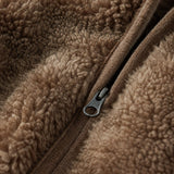 Vancouver Fleece Hoodie Jacket — Brown, banana_republic product shot