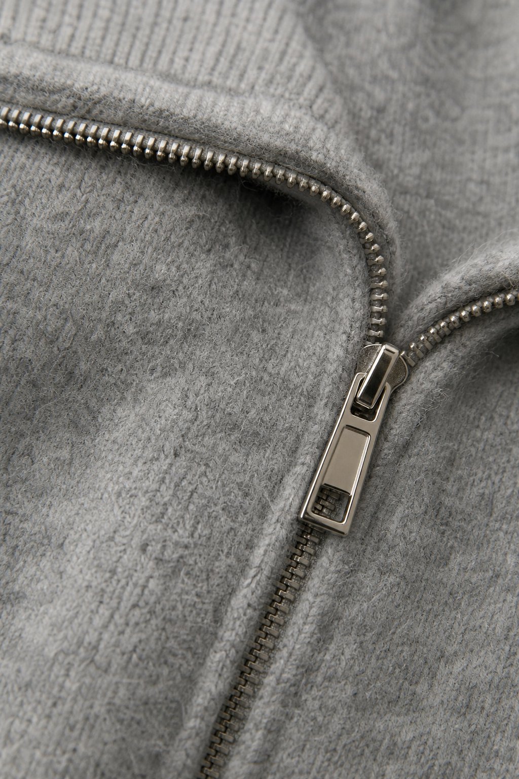 Victoire Half-Zip Stand Collar Sweater — Gray, banana_republic product shot