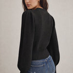 Westend Cable-Knit Sweater — Black, banana_republic product shot