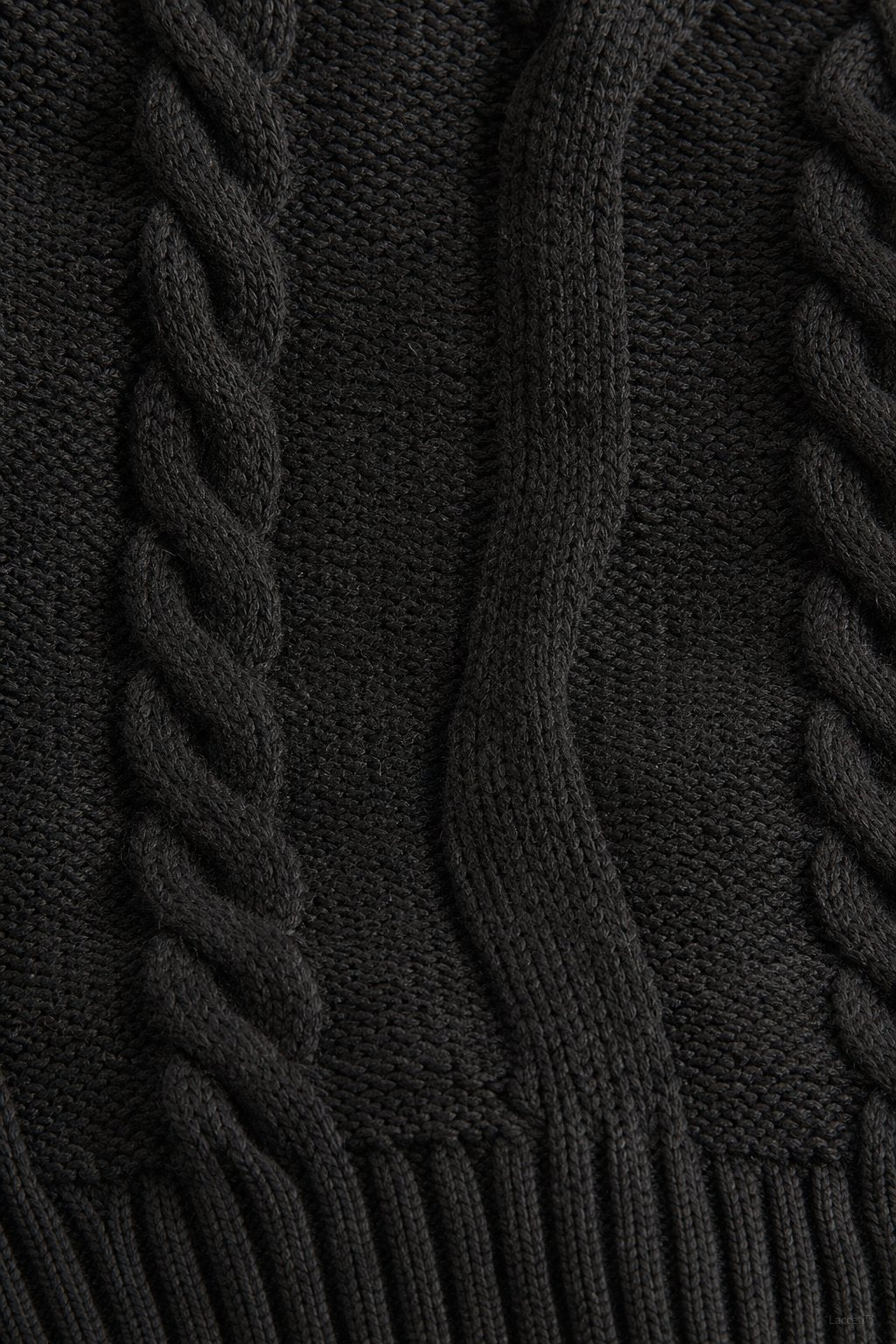 Westend Cable-Knit Sweater — Black, banana_republic product shot
