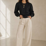 Westend Cable-Knit Sweater — Black, banana_republic product shot