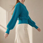 Westend Cable-Knit Sweater — Teal, banana_republic product shot