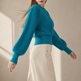 Westend Cable-Knit Sweater — Teal, banana_republic product shot