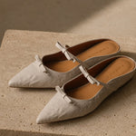 Laguna Italian Leather Wide-Fit Shoe — Ivory, studio product shot