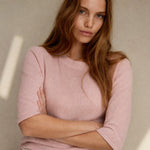 Larkin Seamless Pullover — Pink, banana_republic product shot
