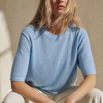 Larkin Seamless Pullover — Blue, banana_republic product shot