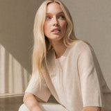 Larkin Seamless Pullover — Khaki, banana_republic product shot