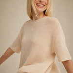 Larkin Seamless Pullover — Khaki, banana_republic product shot