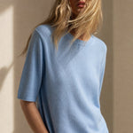 Larkin Seamless Pullover — Blue, banana_republic product shot
