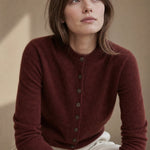 Legacy Wool Cardigan — Maroon, banana_republic product shot