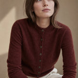 Legacy Wool Cardigan — Maroon, banana_republic product shot