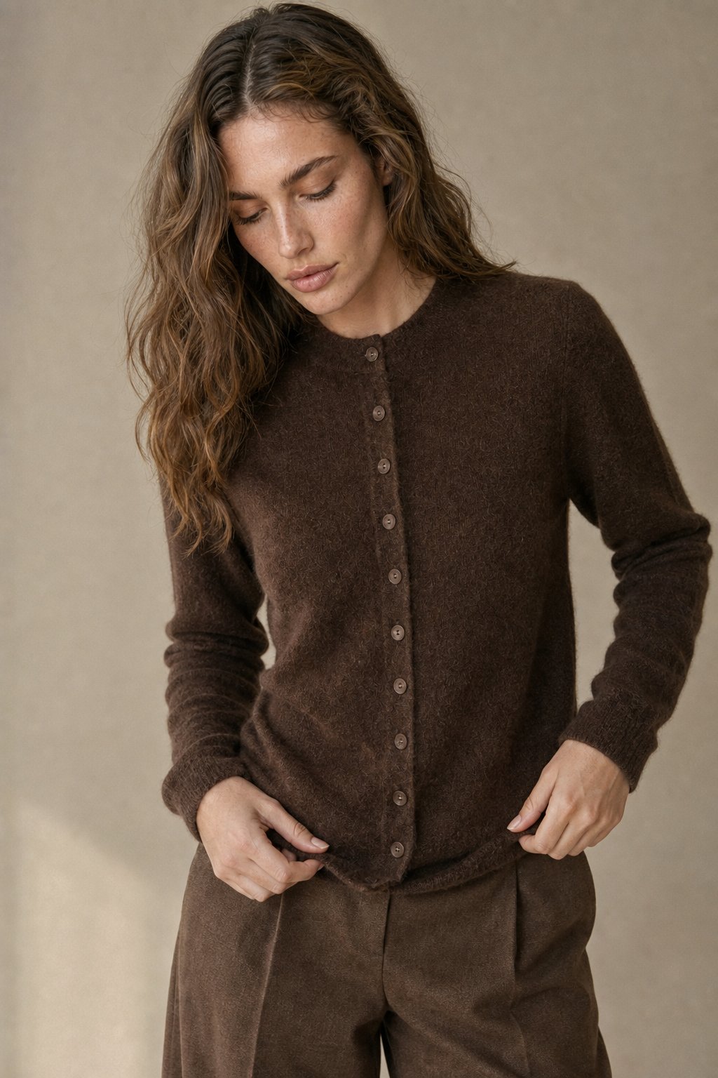 Legacy Wool Cardigan — Coffee, banana_republic product shot