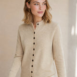Legacy Wool Cardigan — Beige, banana_republic product shot