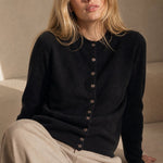 Legacy Wool Cardigan — Black, banana_republic product shot
