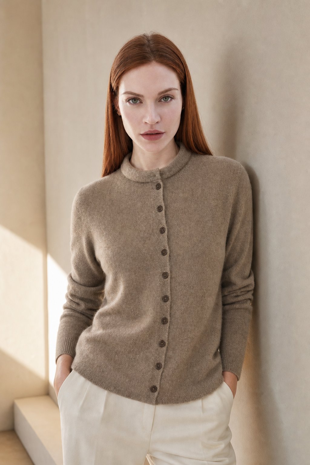 Legacy Wool Cardigan — Camel, banana_republic product shot