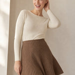 Les Coudrées Merino Skirt — Camel, banana_republic product shot