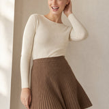 Les Coudrées Merino Skirt — Camel, banana_republic product shot