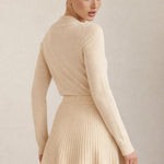 Les Coudrées Merino Skirt — Khaki, banana_republic product shot