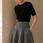 Les Coudrées Merino Skirt — Gray, banana_republic product shot