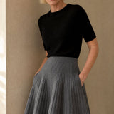 Les Coudrées Merino Skirt — Gray, banana_republic product shot