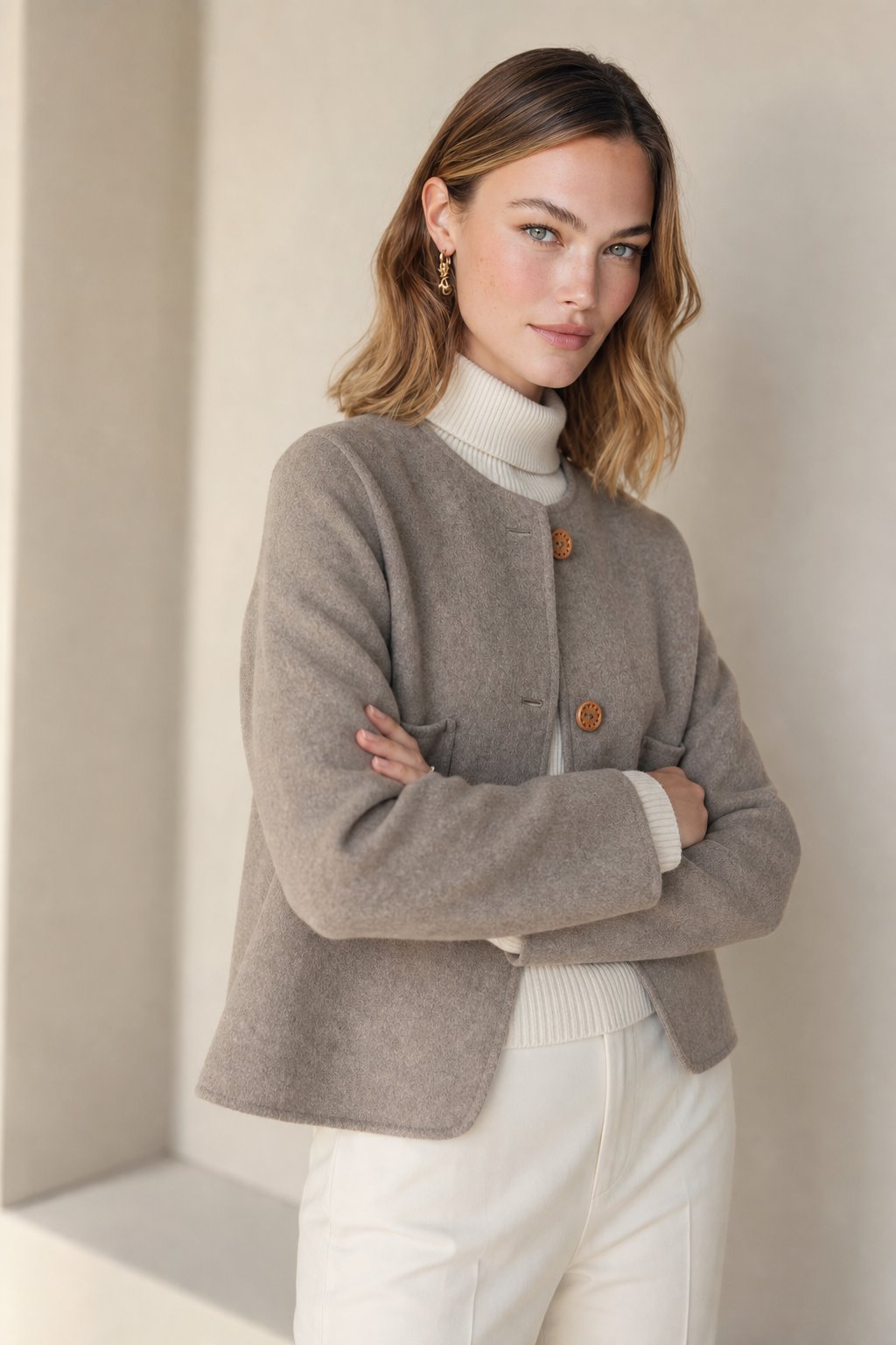 Ålesund Jacket — Beige, banana_republic product shot