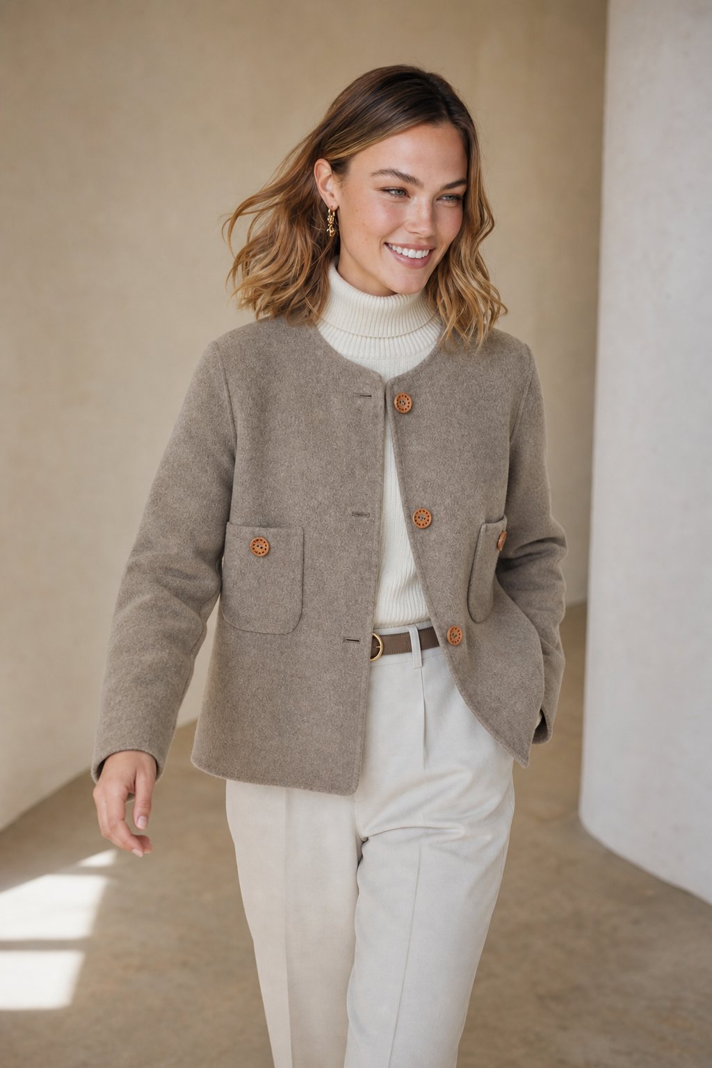 Ålesund Jacket — Beige, banana_republic product shot