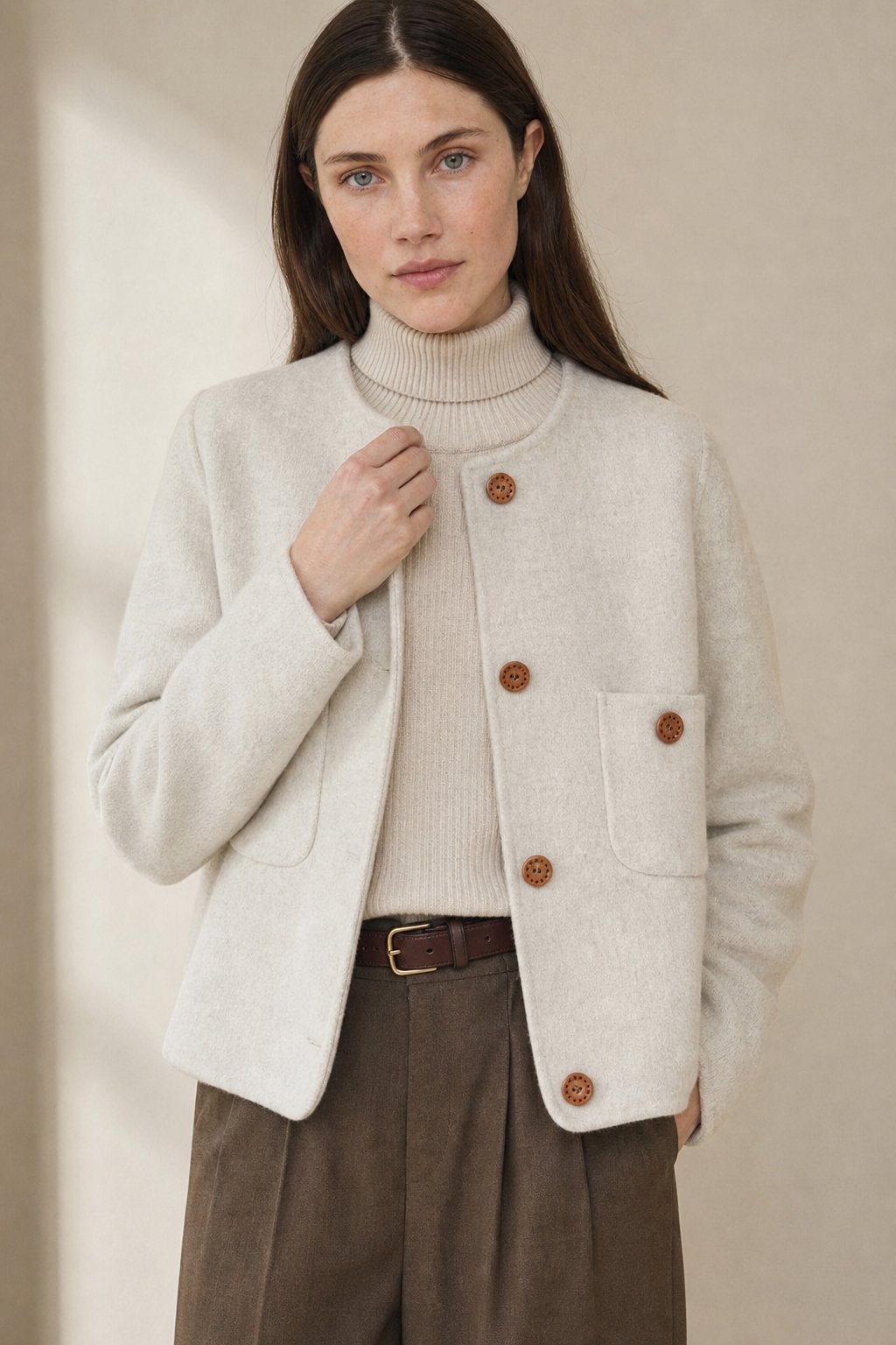 Ålesund Jacket — Ivory, banana_republic product shot