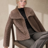 Liana Faux Mink Jacket — Brown, banana_republic product shot