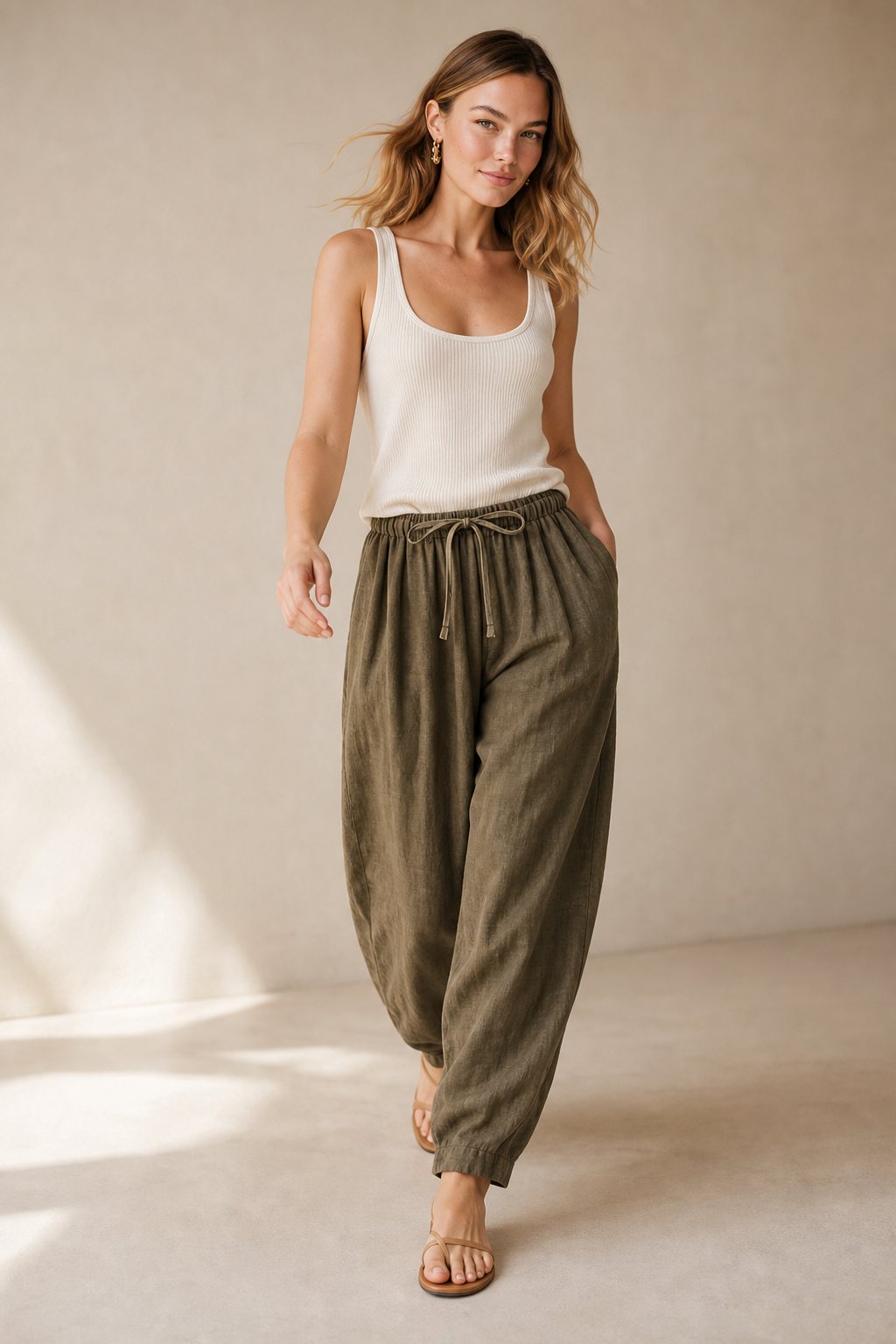 Éline Linen Trousers, banana_republic product shot