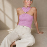 Livia Empress Top — Pink, banana_republic product shot