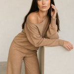Loungewear Eleganza Set — Khaki, banana_republic product shot