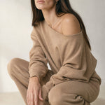 Loungewear Eleganza Set — Khaki, banana_republic product shot