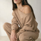 Loungewear Eleganza Set — Khaki, banana_republic product shot