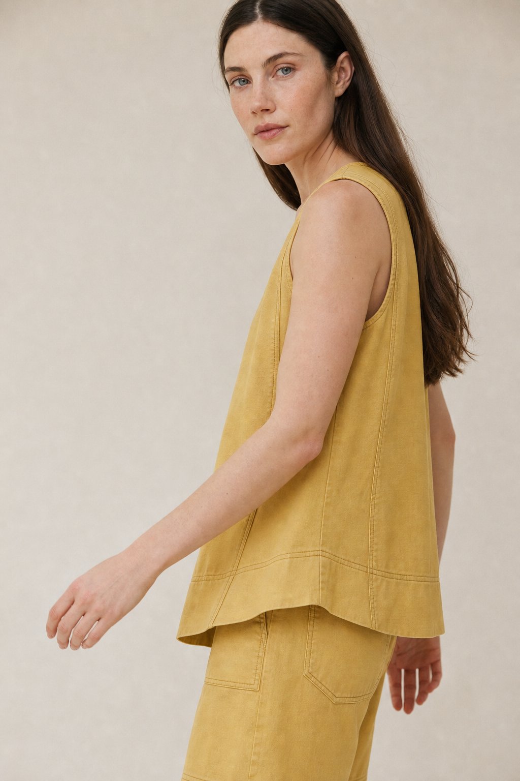 Lucia Romano Two-Piece Set — Yellow, banana_republic product shot
