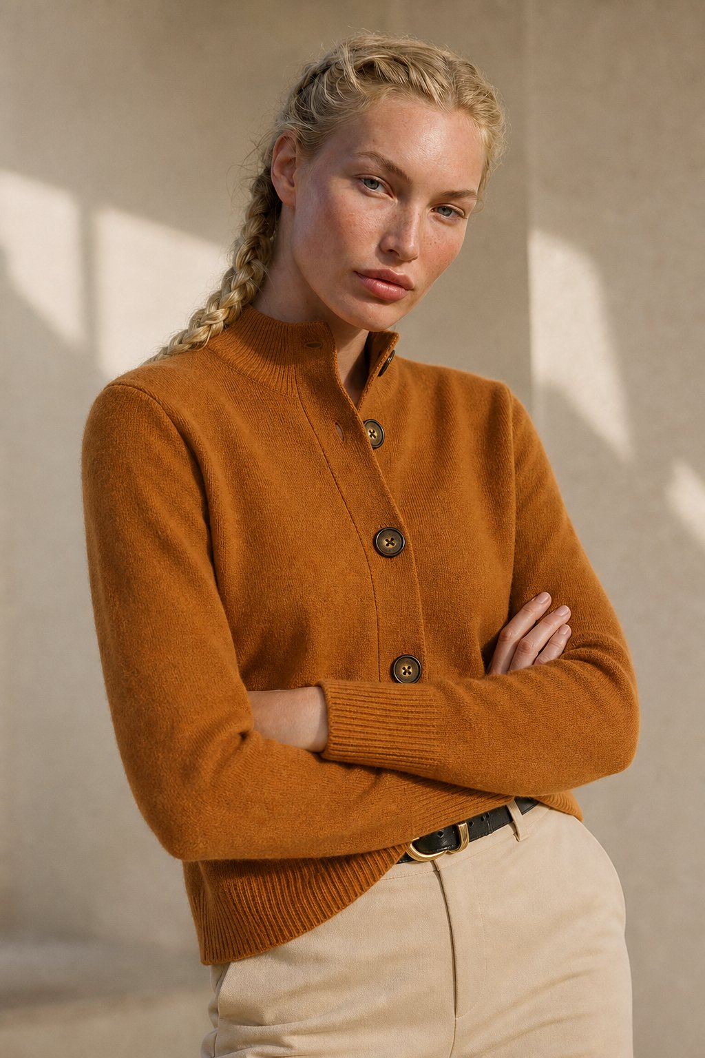 Madison Avenue Cardigan — Fire Orange, banana_republic product shot