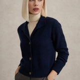 Madison Avenue Cardigan — Navy, studio product shot
