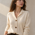 Madison Avenue Cardigan — Ivory, banana_republic product shot