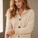 Madison Avenue Cardigan — Ivory, banana_republic product shot